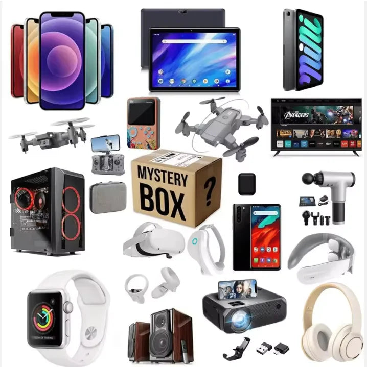 Box Mystère Basic 2026 – Montre TFT, Selfie Stick, Écouteurs TWS Surprise