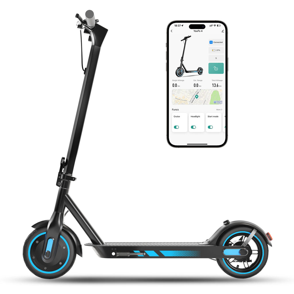 Trottinette électrique HiQiS V10 pliable, batterie 36 V 10,5 Ah, vitesse 40 km/h, autonomie 40-60 km