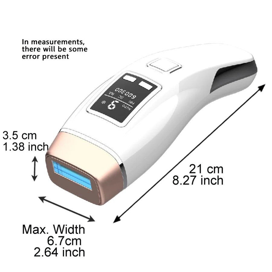 Épilateur laser/IPL Vancostar, 999 900 flashs, épilation/rajeunissement/acné 3 en 1, refroidissement, CE/FCC