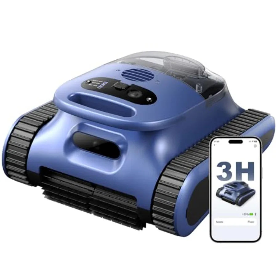 Aspirateur Robot de Piscine Automatique | Nettoyage 3-en-1 Sans Fil pour Piscines Enterrées