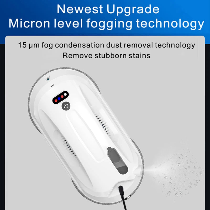 Robot nettoyeur de vitres Purerobo W-R4S : aspirateur robot ultra-fin à haute puissance d'aspiration pour le nettoyage des vitres de la maison