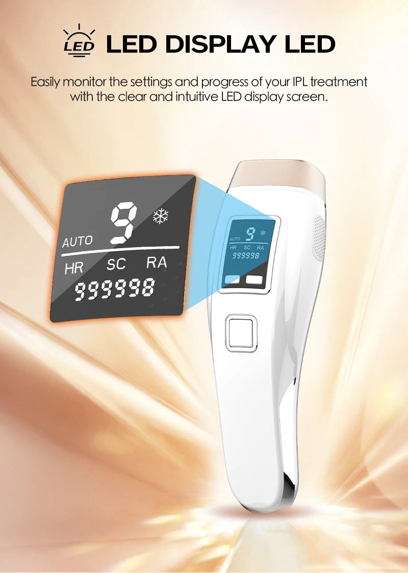 Épilateur laser/IPL Vancostar, 999 900 flashs, épilation/rajeunissement/acné 3 en 1, refroidissement, CE/FCC