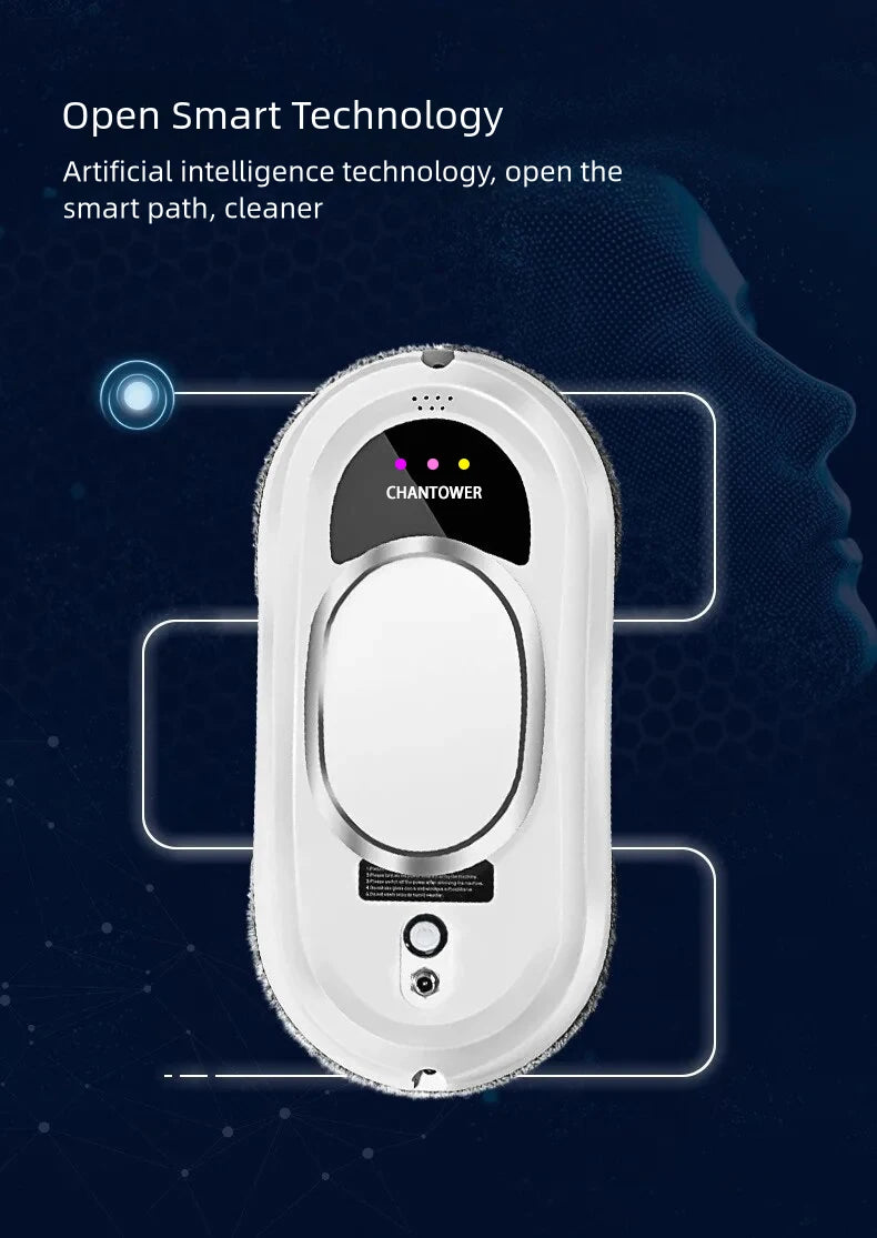 Robot nettoyeur de vitres intelligent, aspirateur robot, nettoyeur de vitres électrique, télécommande pour la maison