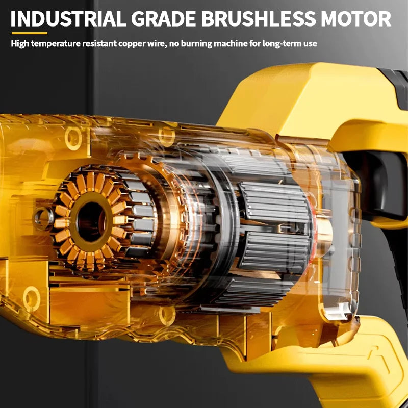 Scie alternative sans fil Electric Goddess WFJ003, moteur sans balais 20 V, 3000 W, coupe bois 100 mm
