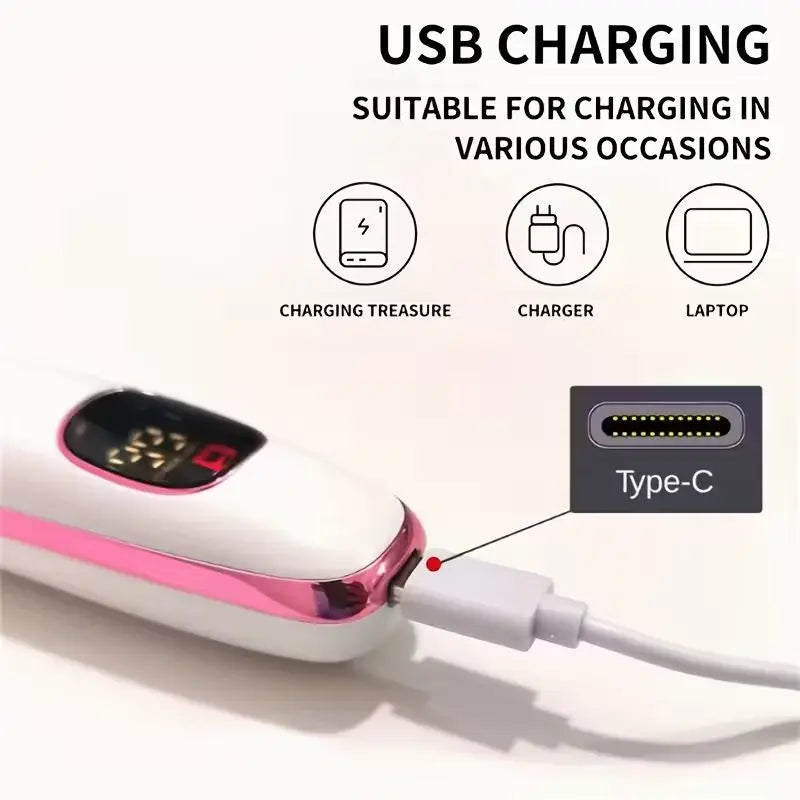 Épilateur Femme 5-en-1 Rechargeable | Rasoir Jambes et Aisselles avec Lames Inox et Écran LED