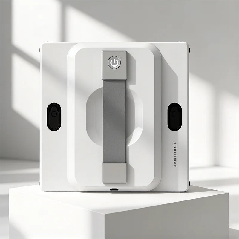 Robot nettoyeur de vitres avec 6 bus de pulvérisation, réservoir d'eau de 100 ml, aspiration puissante de 5200 Pa, robot intelligent