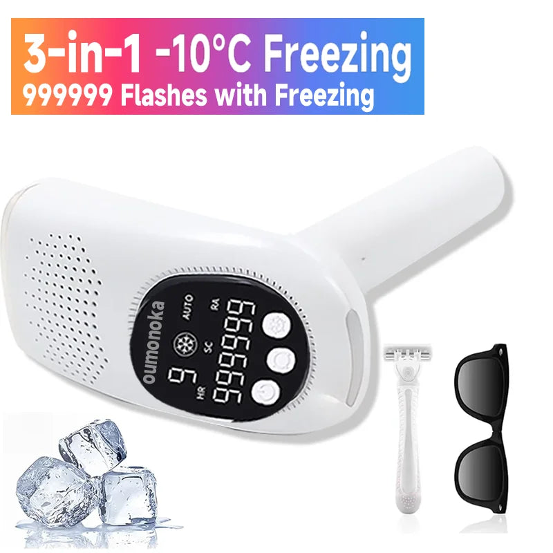 Épilateur laser IPL 999999 flashs pour femmes, usage domestique, épilation indolore, épilateur électrique pour maillot, livraison directe