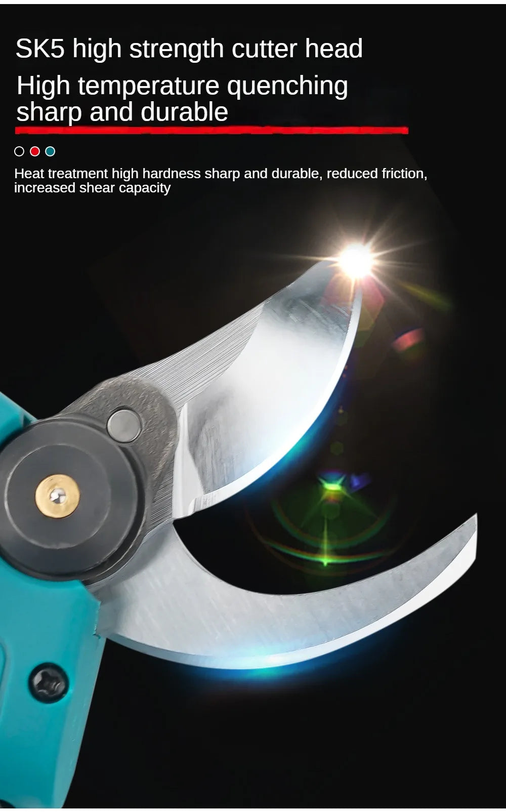 Sécateur électrique sans balais avec affichage LED 0/1, compatible Makita 18V (sans batterie).