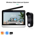 Sonnette vidéo sans fil extérieur ANJIELO 1080P WiFi avec caméra, écran tactile de 7 pouces, sans connexion requise