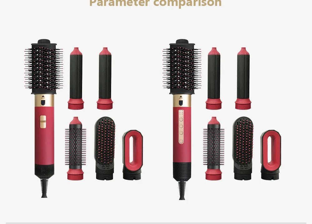 Sèche-cheveux automatique transfrontalier 5 en 1, peigne, lisseur multifonction, fer à friser, trois fonctions pour une coiffure révolutionnaire