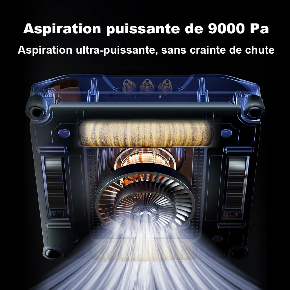 Robot nettoyeur de vitres Liectroux S9, 10 000 Pa, 5 modes, réservoir 110 ml, télécommande et application