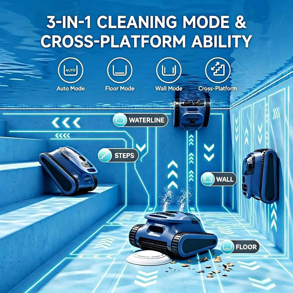 Robot aspirateur de piscine rechargeable