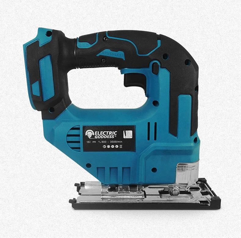 Scie sauteuse sans fil Electric Goddess, 18 V, 750 W, coupe bois/métal/PVC, 800-3500 tr/min