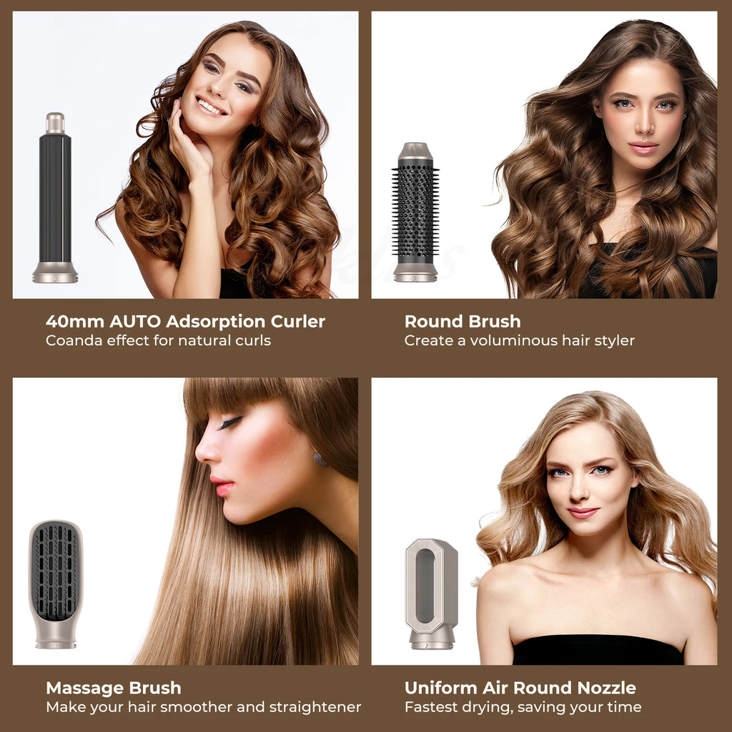 Sèche-cheveux UKLISS, certifié CE/FCC/UL, 100-240 V universel, ionique