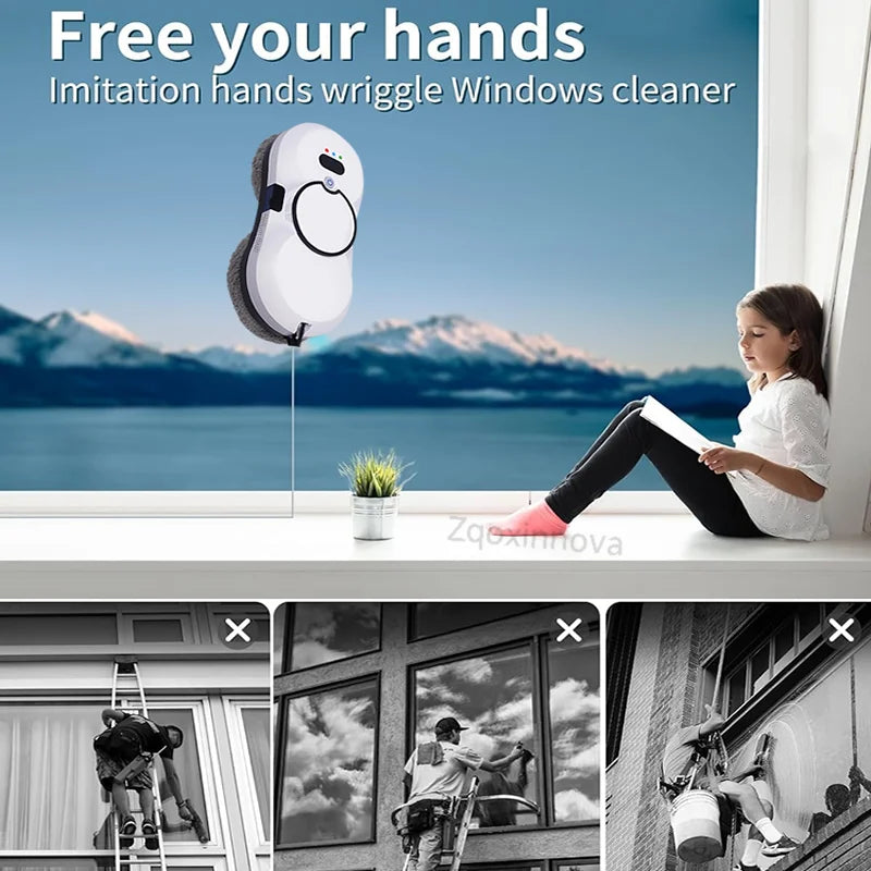 Robot lave-vitres UPS, aspirateur, lave-vitres, robot à plâtre, robot de nettoyage intelligent, balais électriques