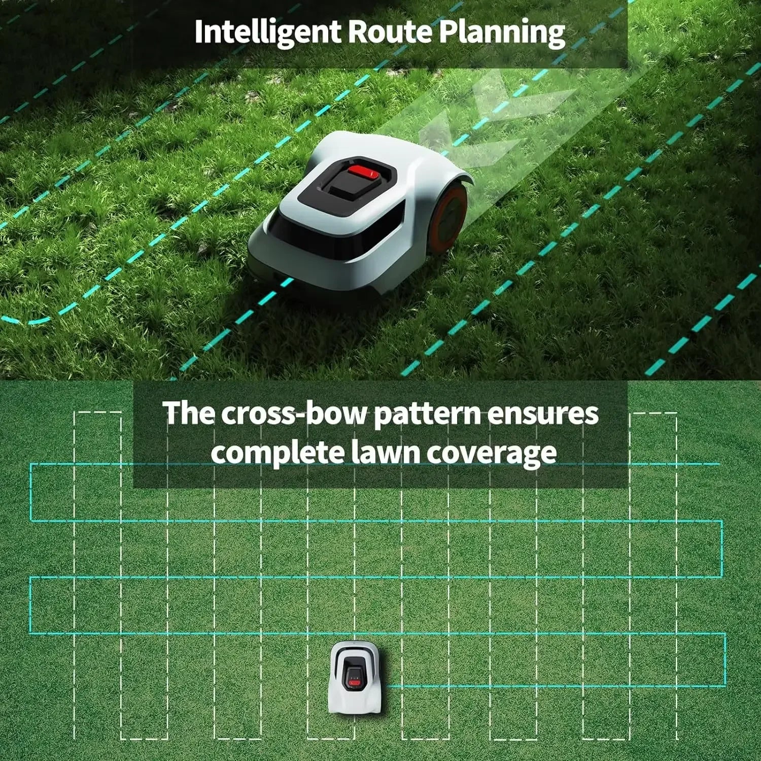 Tondeuse à gazon robotisée STLF WJW, autotractée, avec navigation GPS, intelligente et automatique, pour jardin/cour