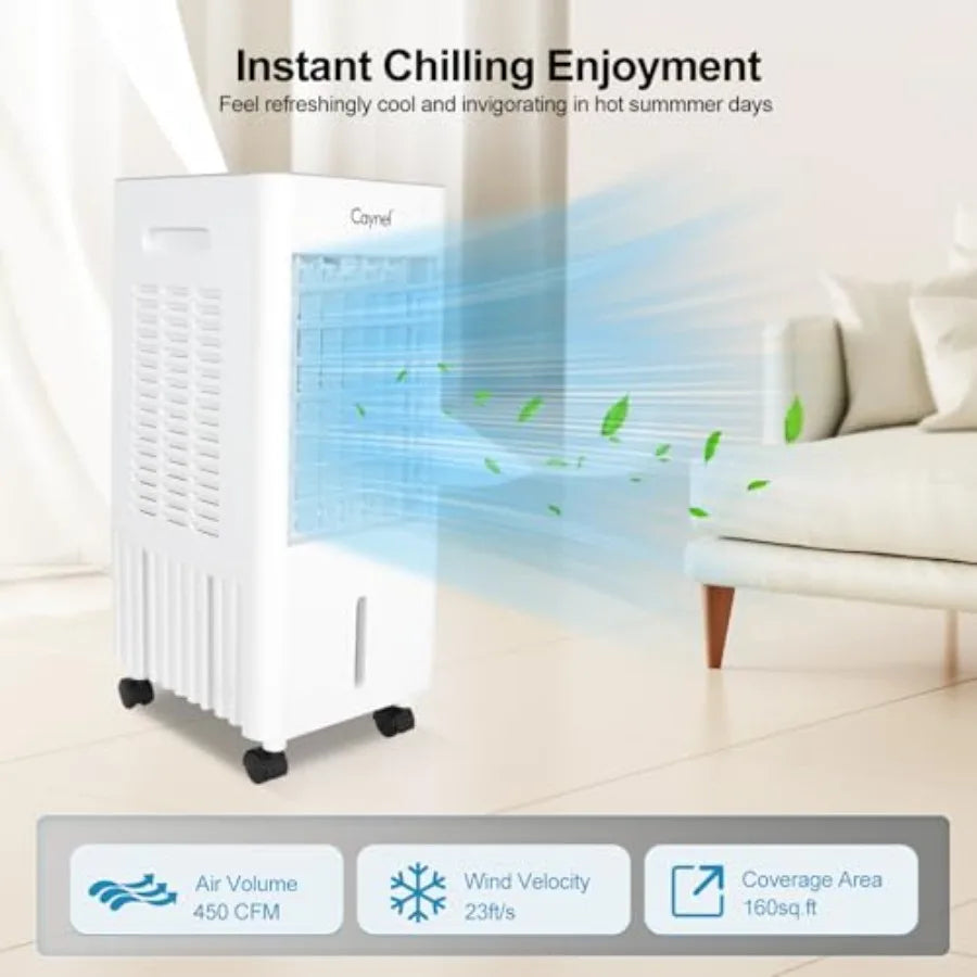 Climatiseur Mobile Silencieux | 4 Modes, 3 Vitesses, Télécommande et Minuterie 7,5 h
