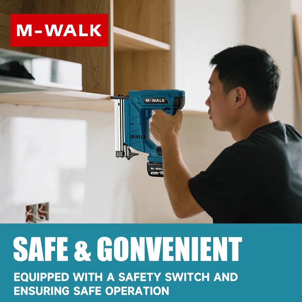 Cloueuse Électrique F30G Sans Balais | Agrafeuse Portable Compatible Makita 18 V pour Bois et Mobilier