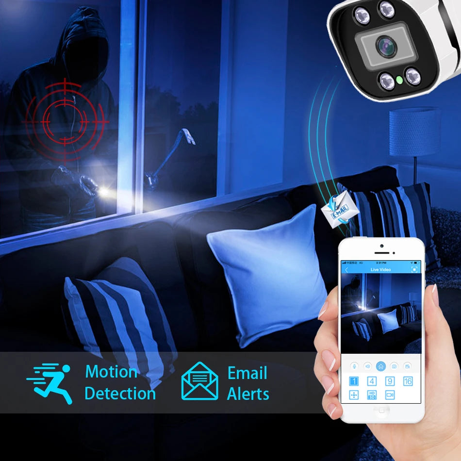 Caméra IP bullet SIMICAM 8 MP, PoE 48V, IP66, H.265, ONVIF, intérieur/extérieur