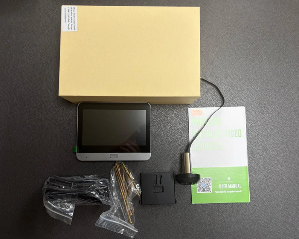 Judas Numérique Wi-Fi 3 MP | Caméra PIR, Application Tuya SmartLife et Batterie Rechargeable