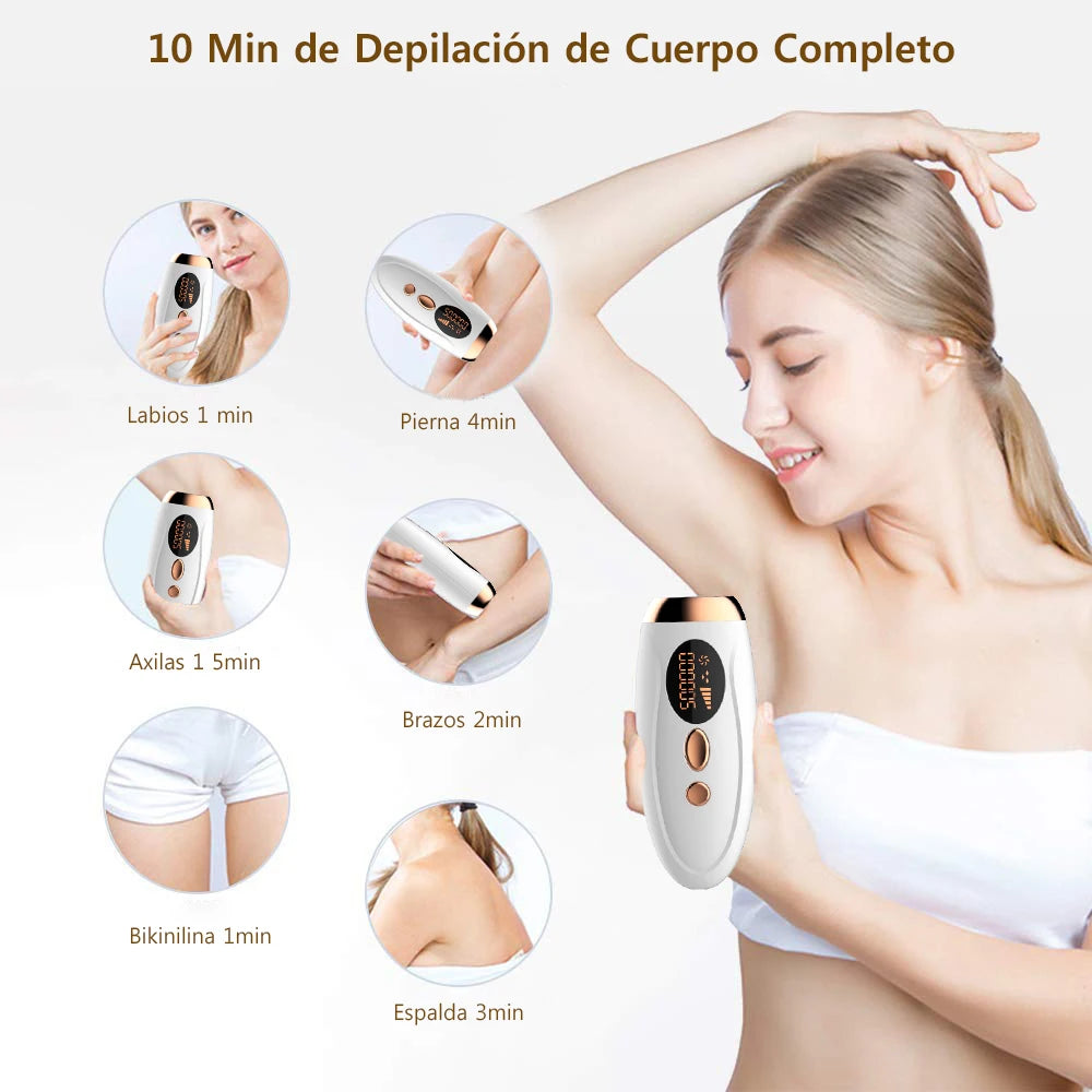 Appareil IPL Professionnel 999 999 Flashs | Épilation Durable et Indolore pour Femmes à Domicile