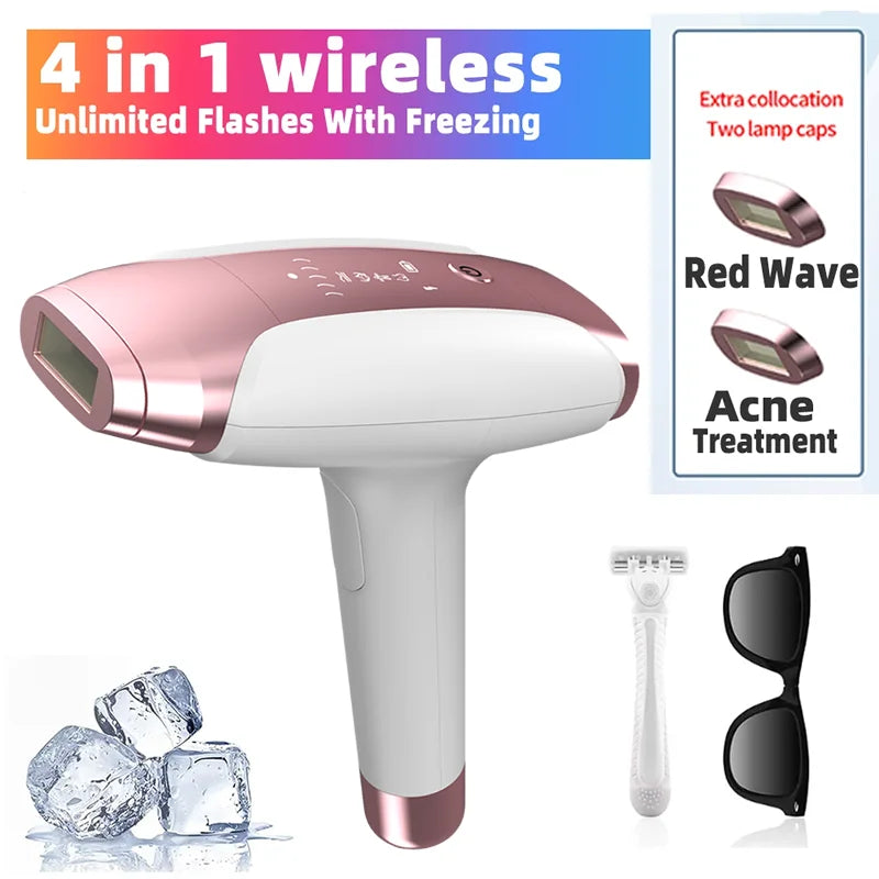 Épilateur laser IPL 999999 flashs pour femmes, usage domestique, épilation indolore, épilateur électrique pour maillot, livraison directe