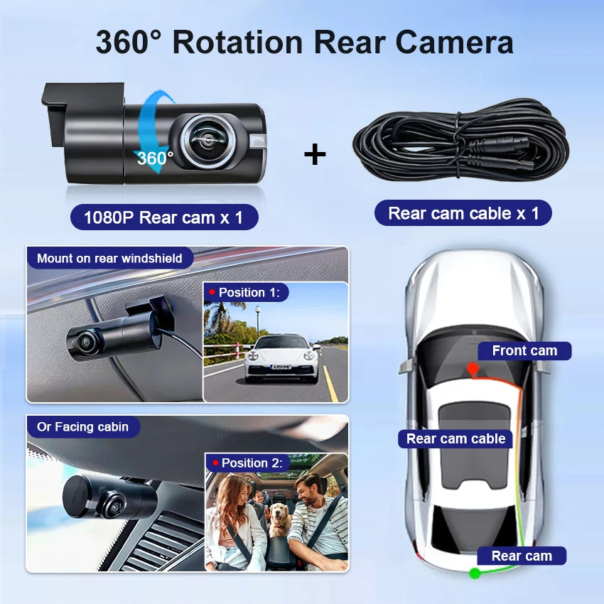 Caméra embarquée pour Jaguar L-Pace et I-Pace (X590) 2019-2023 : installation facile, enregistrement vidéo haute qualité 4K 2160p.