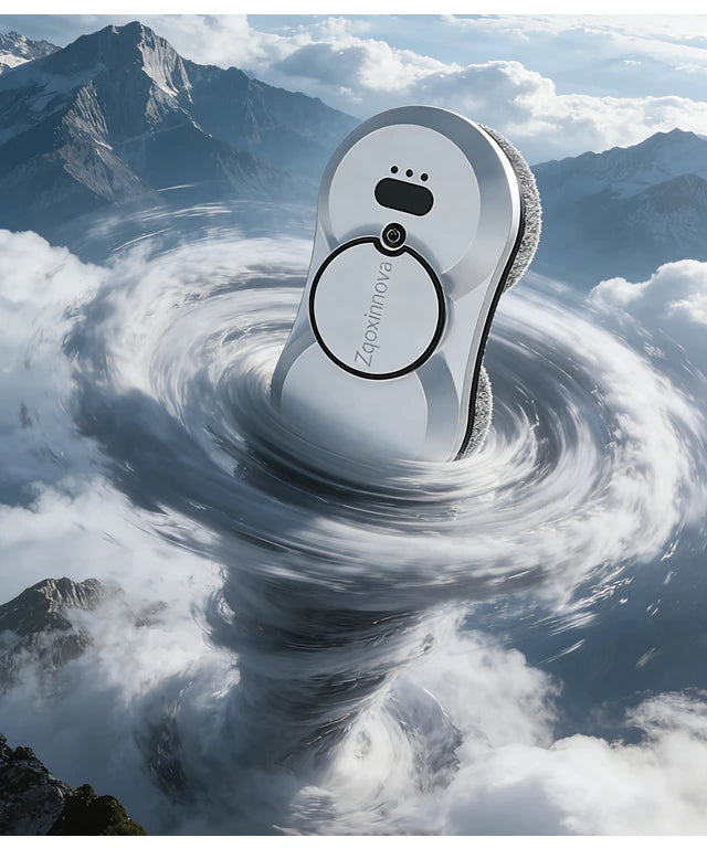 Robot aspirateur de vitres à jet d'eau avec réservoir, aspirateur intelligent pour vitres et murs, machine de nettoyage en une seule touche.
