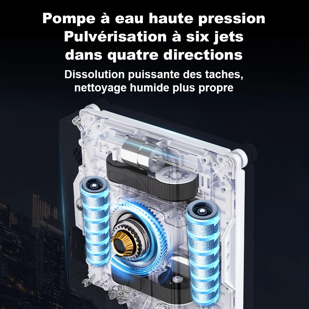 Robot nettoyeur de vitres Liectroux S9, 10 000 Pa, 5 modes, réservoir 110 ml, télécommande et application