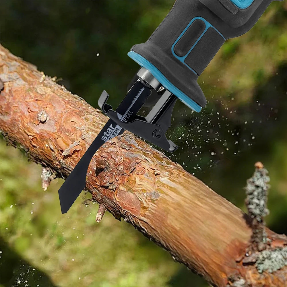 Scie électrique alternative grand modèle avec mouvement alternatif, sans fil, pour la coupe du bois et du métal, portable, pour outils électriques