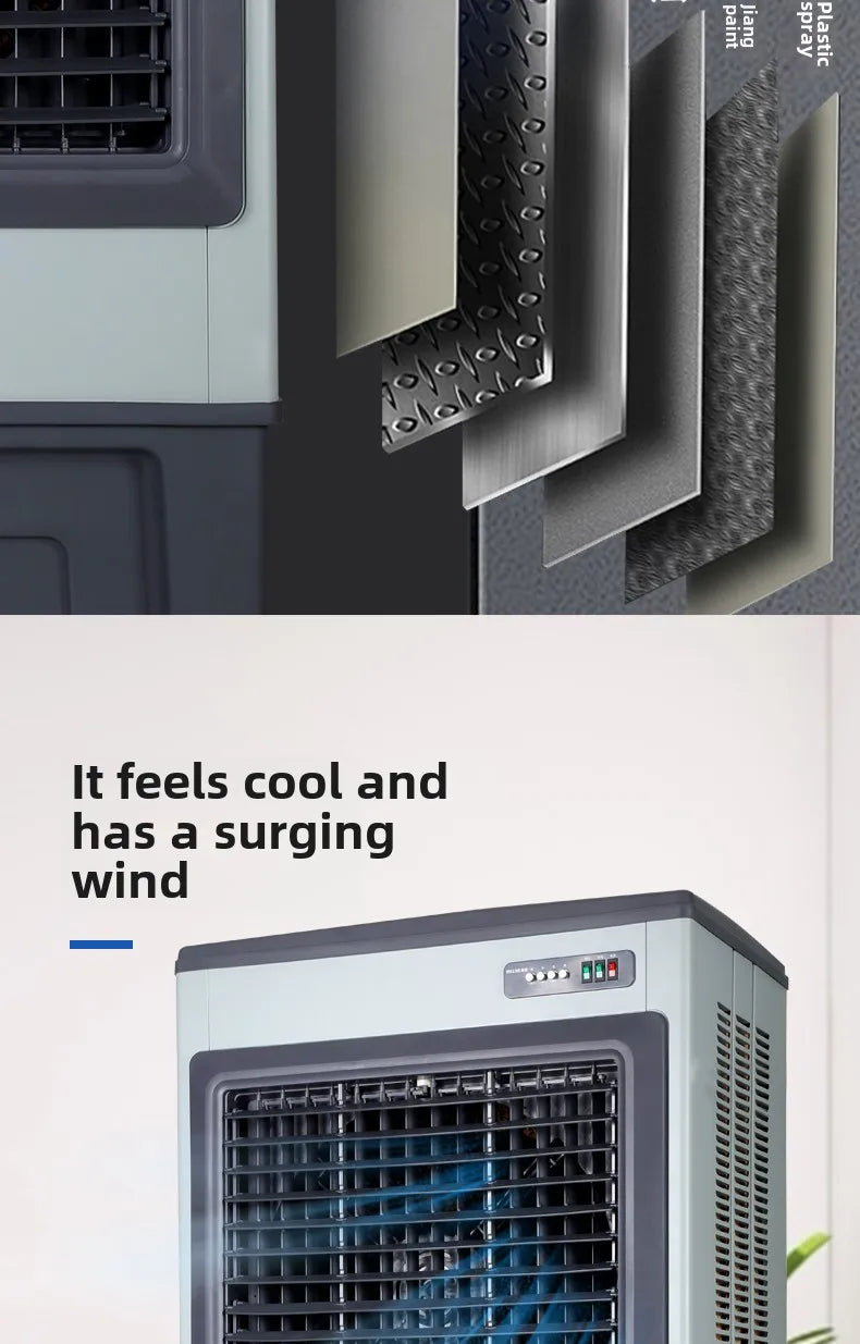 Ventilateur de refroidissement industriel pour climatiseurs de grande taille, usines, ateliers et hôtels commerciaux, système de réfrigération par évaporation.