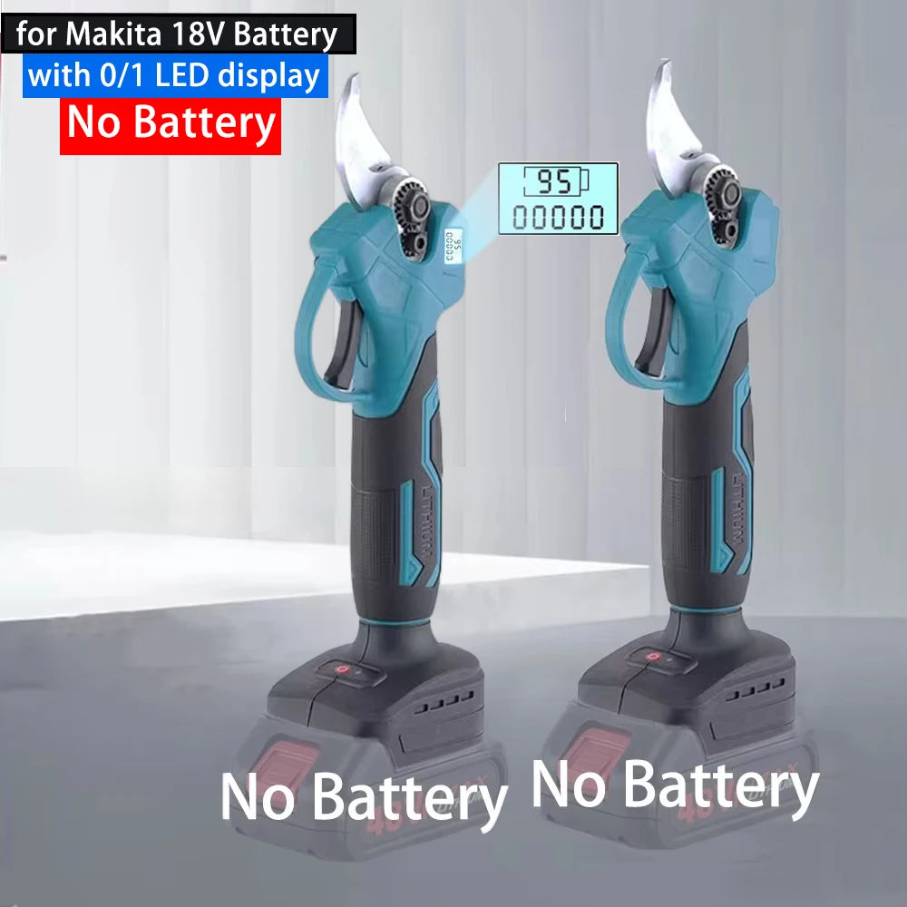 Sécateur électrique sans balais avec affichage LED 0/1, compatible Makita 18V (sans batterie).
