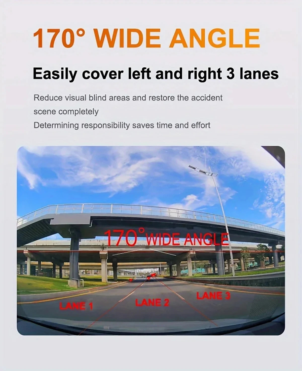 Caméra embarquée pour voiture 1080p avec enregistreur vidéo DVR, double caméra avant et intérieure, enregistrement en boucle et surveillance WiFi.