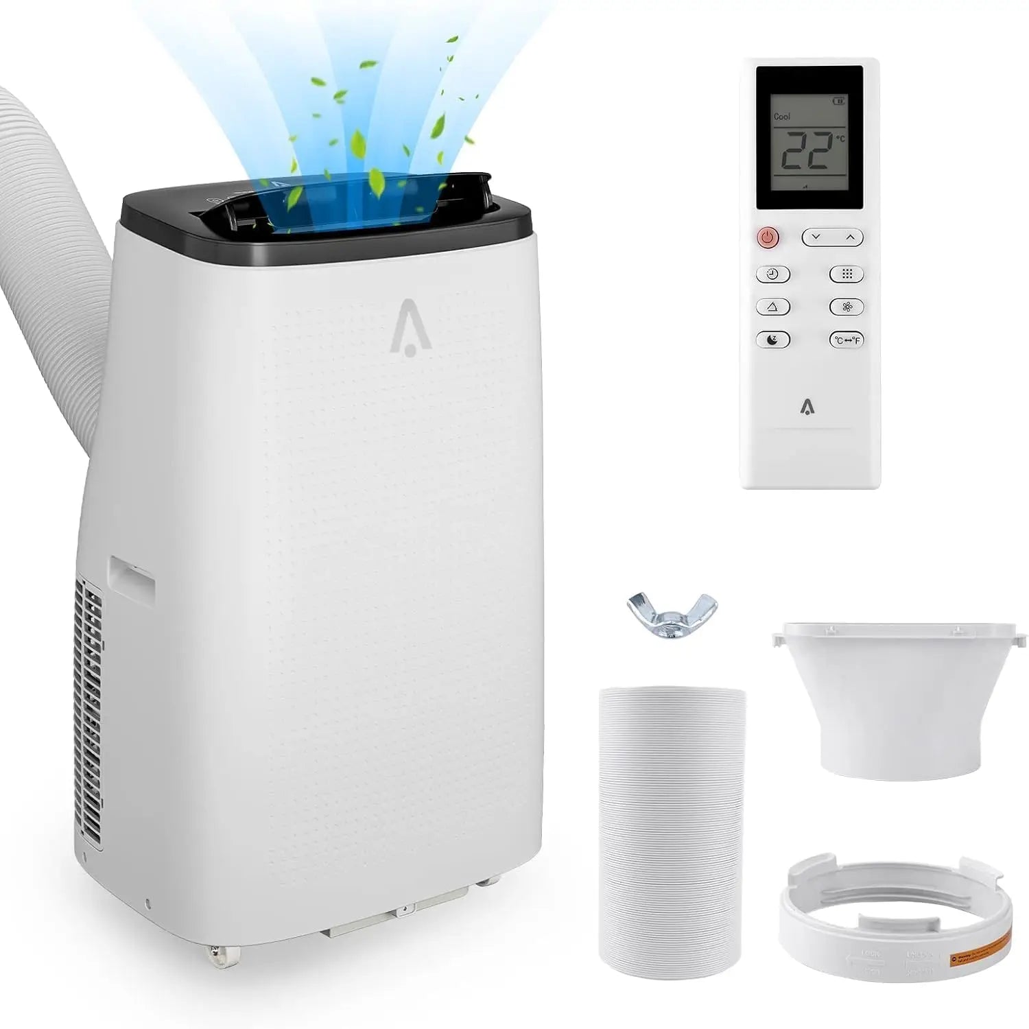 Climatiseur Mobile 14 000 BTU | Refroidit jusqu'à 750 pi², Déshumidificateur 3-en-1 et Télécommande