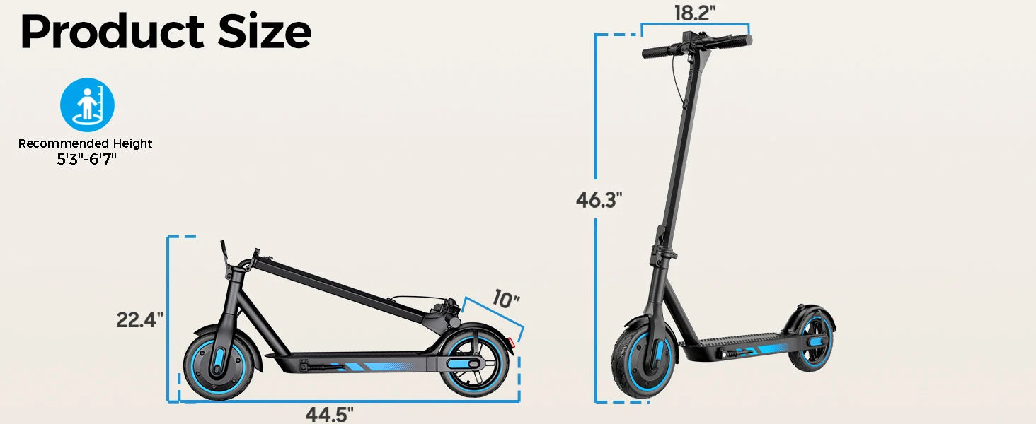 Trottinette électrique HiQiS V10 pliable, batterie 36 V 10,5 Ah, vitesse 40 km/h, autonomie 40-60 km