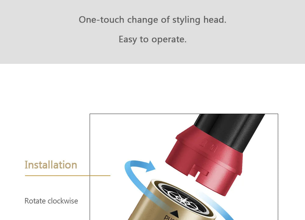 Sèche-cheveux automatique transfrontalier 5 en 1, peigne, lisseur multifonction, fer à friser, trois fonctions pour une coiffure révolutionnaire