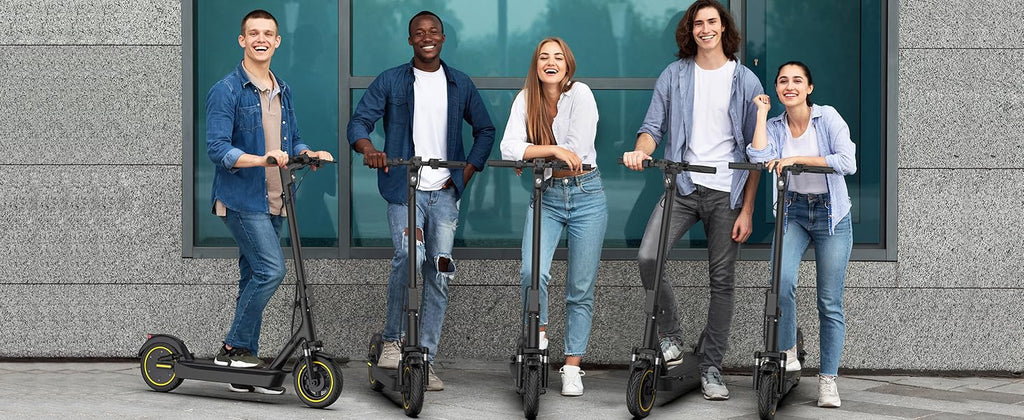Trottinette électrique pliable LADPED LPMAX, pneus de 10 pouces, vitesse maximale de 35 km/h, 500 W, batterie de 14,5 Ah, autonomie de 45 km, double suspension.
